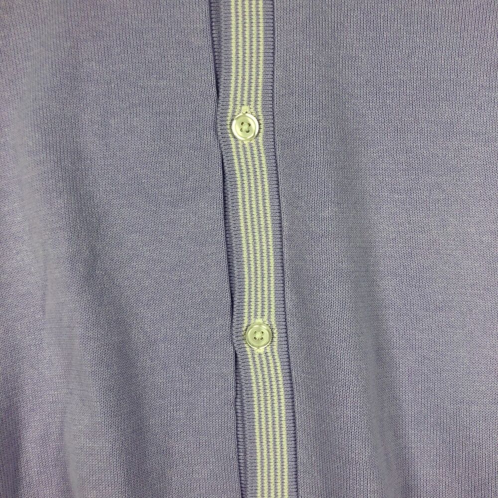 Paul Fredrick Knit Polo Shirt Mens Lavender Purple Size XL Button Front NEW - Picture 4 of 9